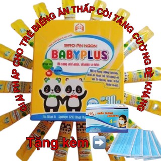 Siro ăn ngon baby plus - cải thiện biếng ăn - táo bón