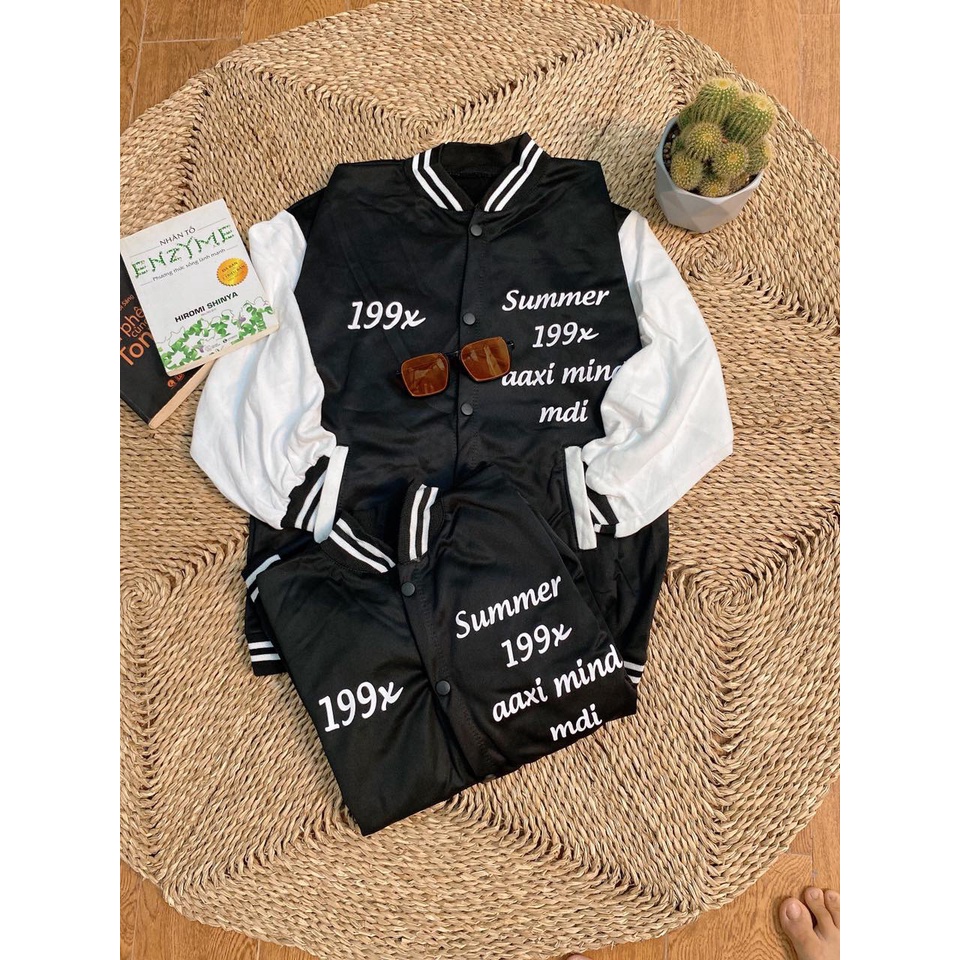 ( SIÊU RẺ) - Áo Khoác Bomber 199x From Rộng Kèm  Chất Nỉ Ngoại Xịn Sò - ZADOLA FASHION