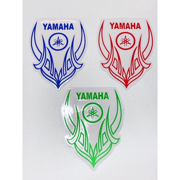 Decal tem phản quang Honda Yamaha 15x10.5cm, dán trang trí xe máy, ô tô, mũ bảo hiểm chống thấm nước, chống bay màu
