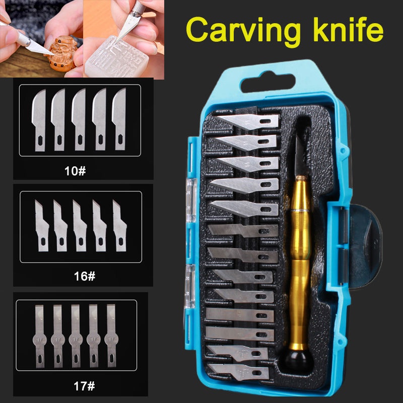 1 Bộ Dao Cầm Tay Điêu Khắc Thủ Công 24 Giờ