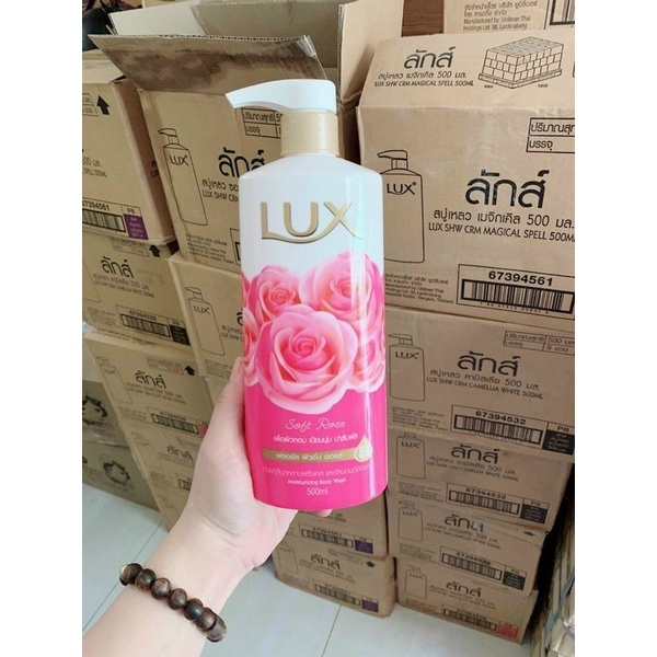 Sữa Tắm Lux Màu Hồng Soft Rose Thái Lan 500ml