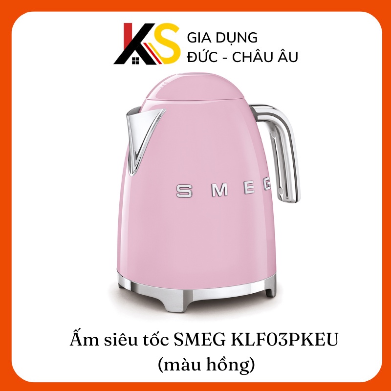 [Mã ELHADEV giảm 4% đơn 300K] Ấm siêu tốc SMEG KLF03PKEU (màu hồng)