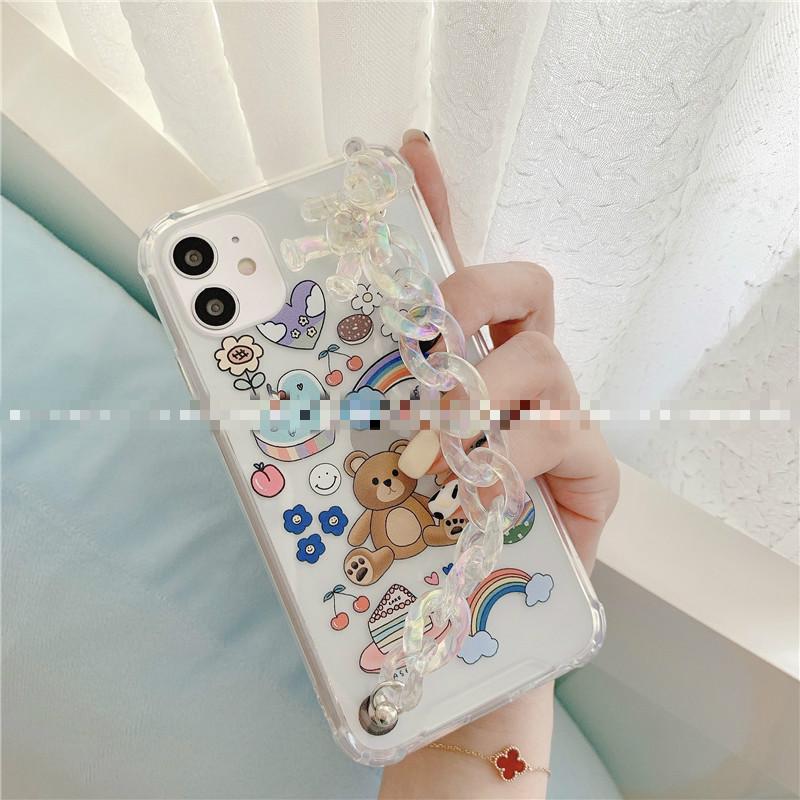 Ốp Điện Thoại Gắn Dây Đeo Cổ Tay Hình Gấu Dễ Thương Cho Iphone11pro / Max 12 Xrxsmaxiphone12 | BigBuy360 - bigbuy360.vn