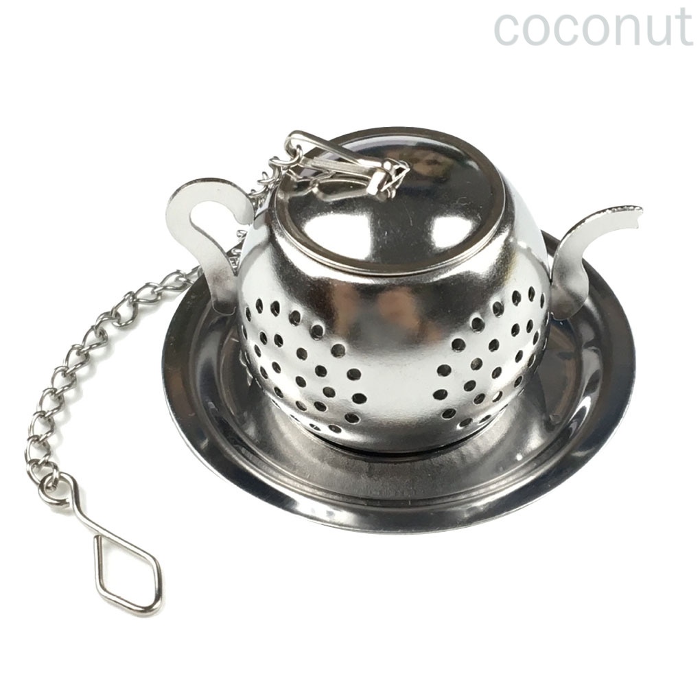 Dụng cụ lọc trà hình ấm trà bằng thép không gỉ