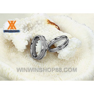 Nhẫn cặp mạ cát N115 (màu bạc) - winz.vn