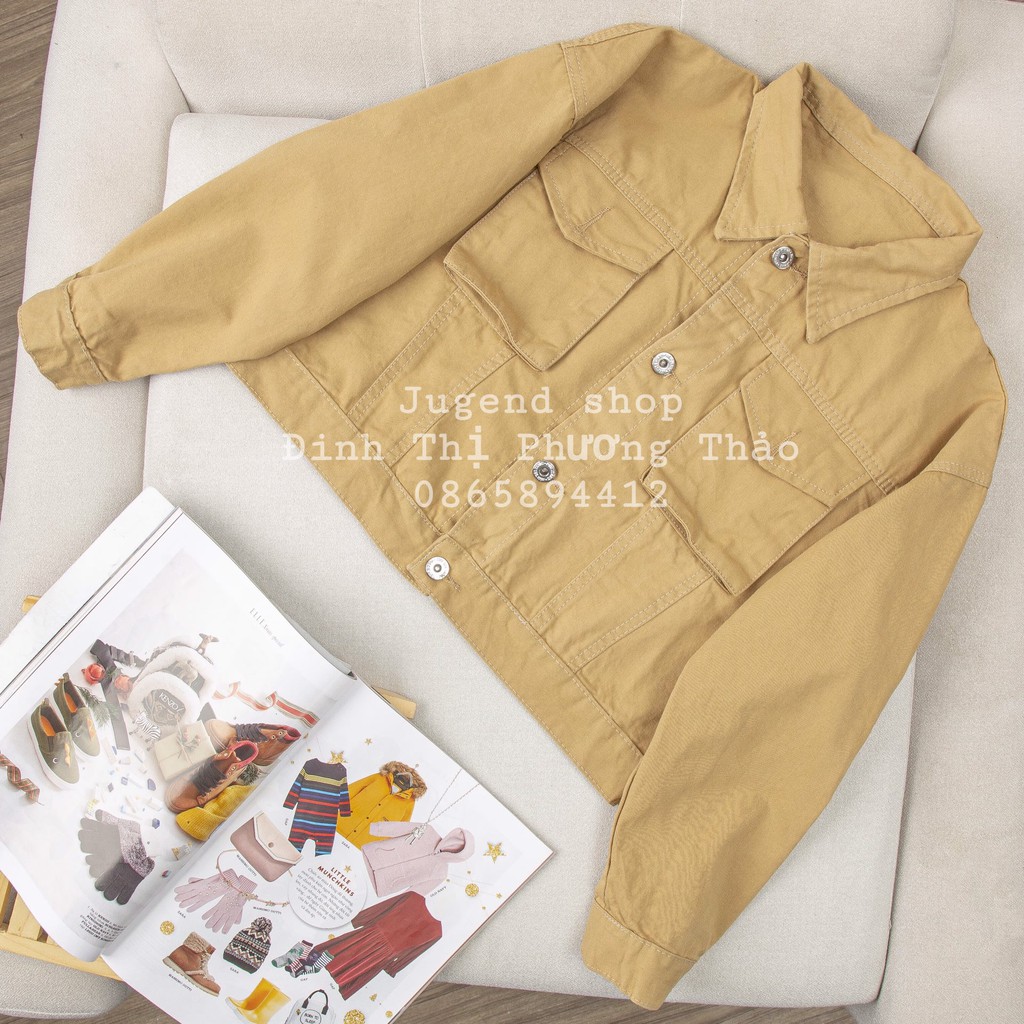 [ẢNH THẬT] Áo Khoác Nữ chất KAKI THÁI LAN có TÚI NẮP cao cấp 9 màu phong cách trẻ trung năng động | BigBuy360 - bigbuy360.vn