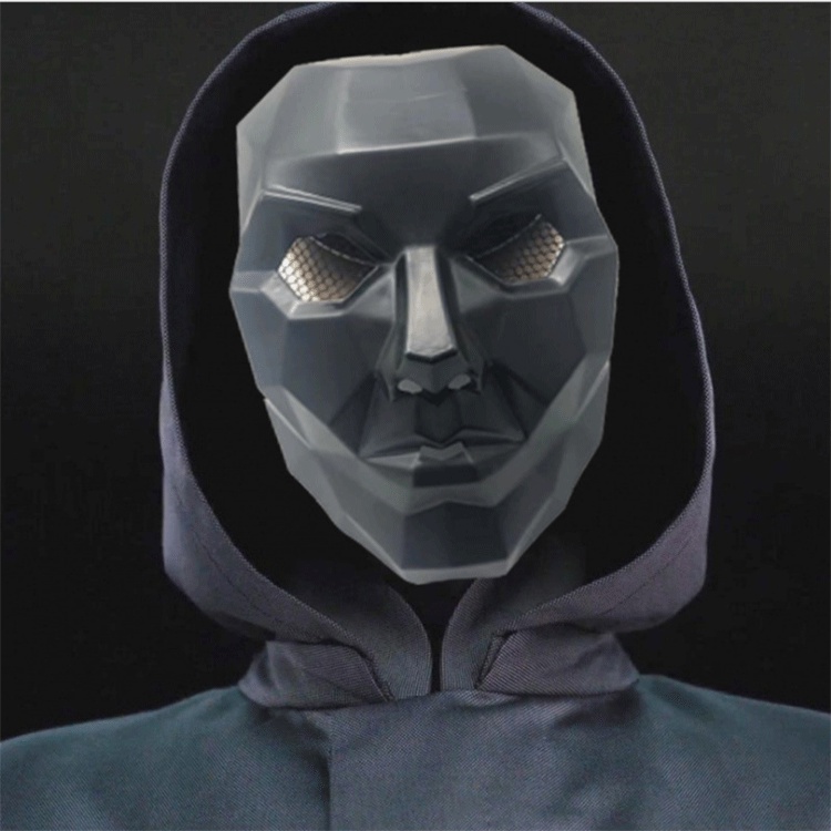 Mặt nạ in hình ký hiệu tam giác/hình vuông/hình tròn trong phim trò chơi con mực đạo cụ hóa trang vui nhộn