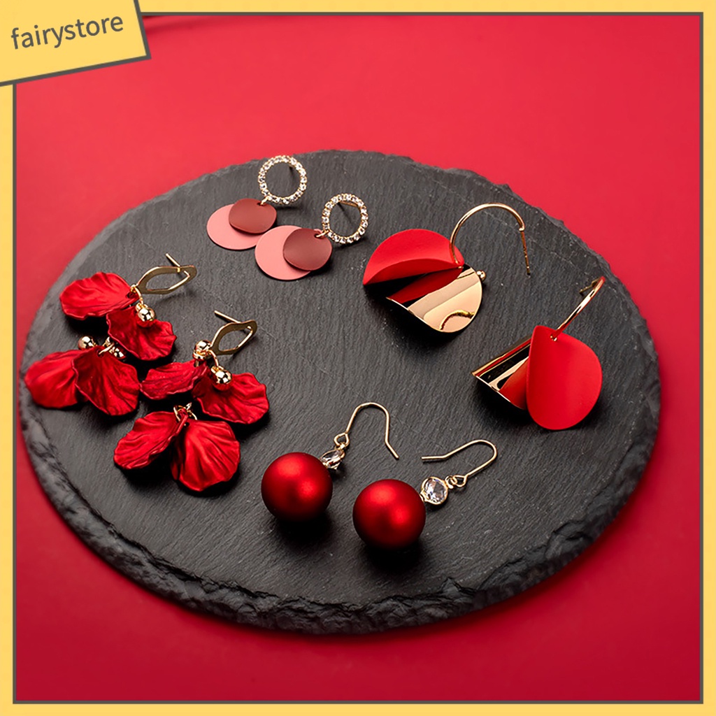 1 Đôi Bông Tai Mạ Bạc Dáng Dài Thời Trang Dành Cho Nữ