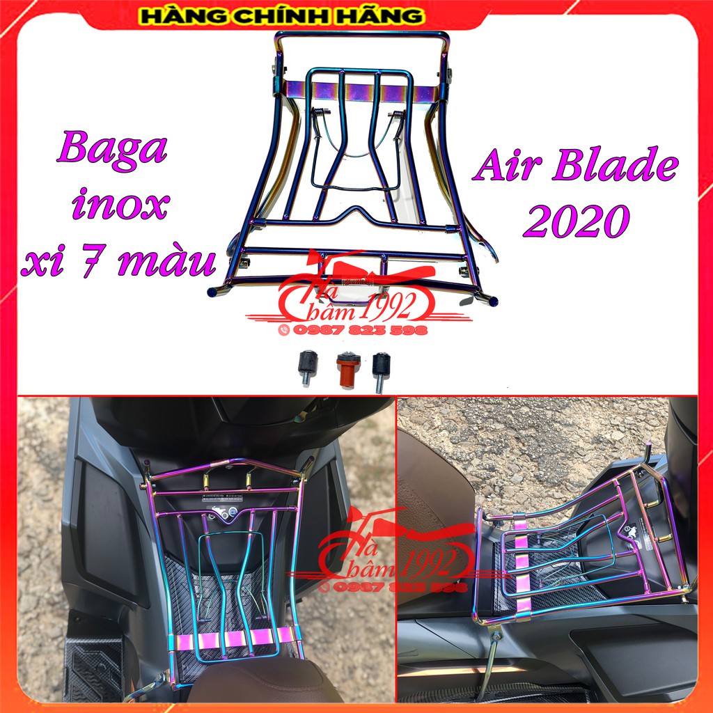 🛵 Baga Air Blade 2020 INOX Xi Titan 7 Màu 10 Ly Kim Phụng 🛵