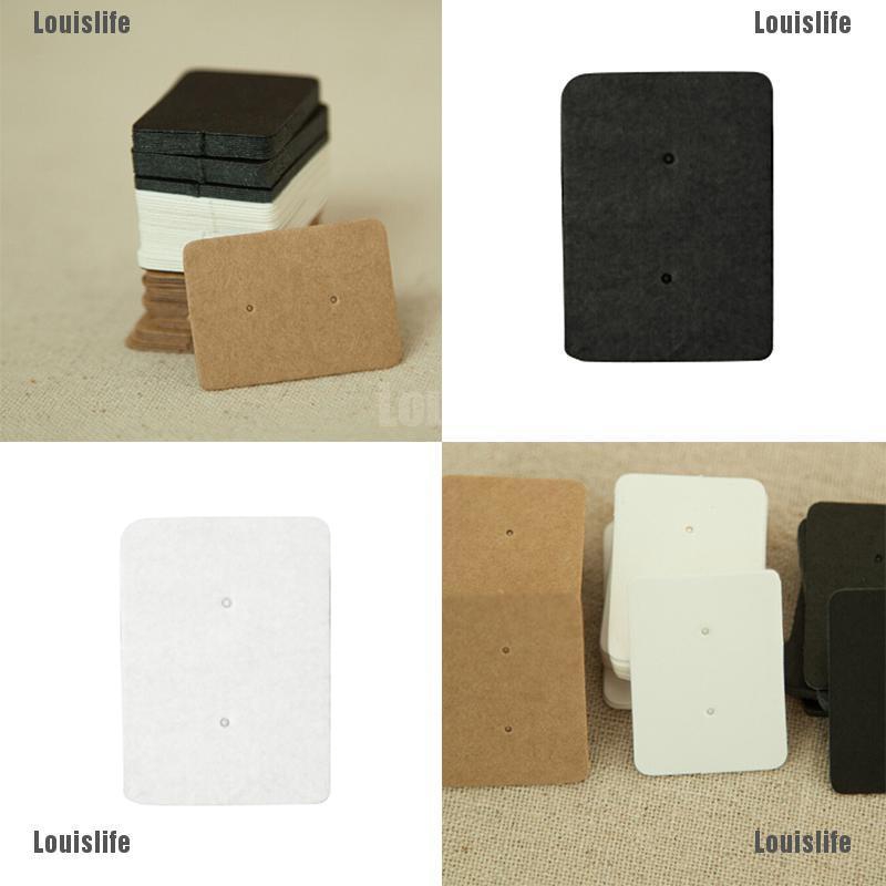 Set 50 Thẻ Giấy Kraft Treo Khuyên Tai Trưng Bày Chuyên Nghiệp