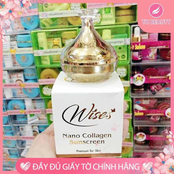 [Chính hãng 100%] Kem chống nắng Wises Nano Collagen Thái Lan dưỡng trắng da