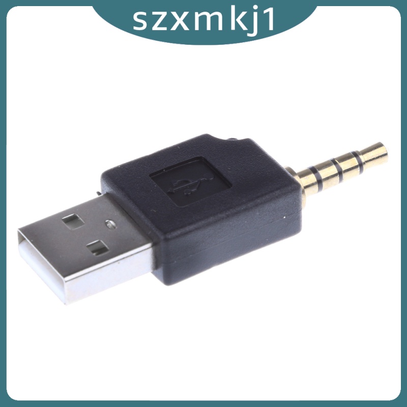 Dây Cáp Sạc Usb 2 Trong 1 3.5mm Cho Ipod Shuffle 1st 2nd Đen