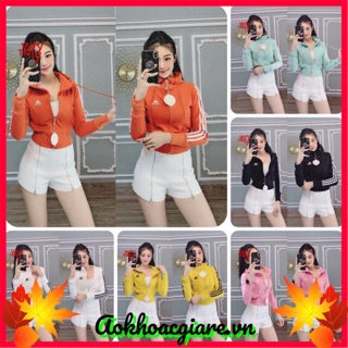 Áo khoác thun da cá phom lửng add 3 sọc tay