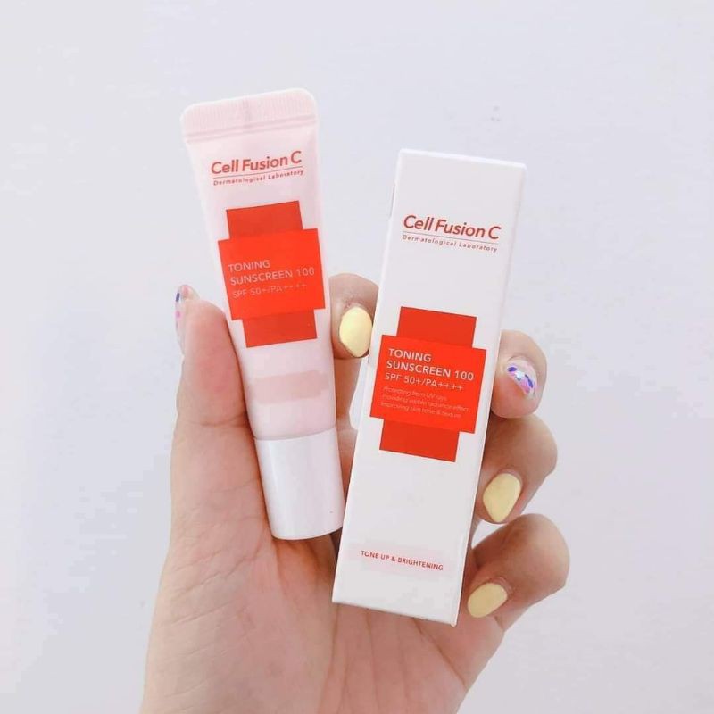 Kem chống nắng Cell Fusion C Laser /Toning Suncreen Đỏ 50ml