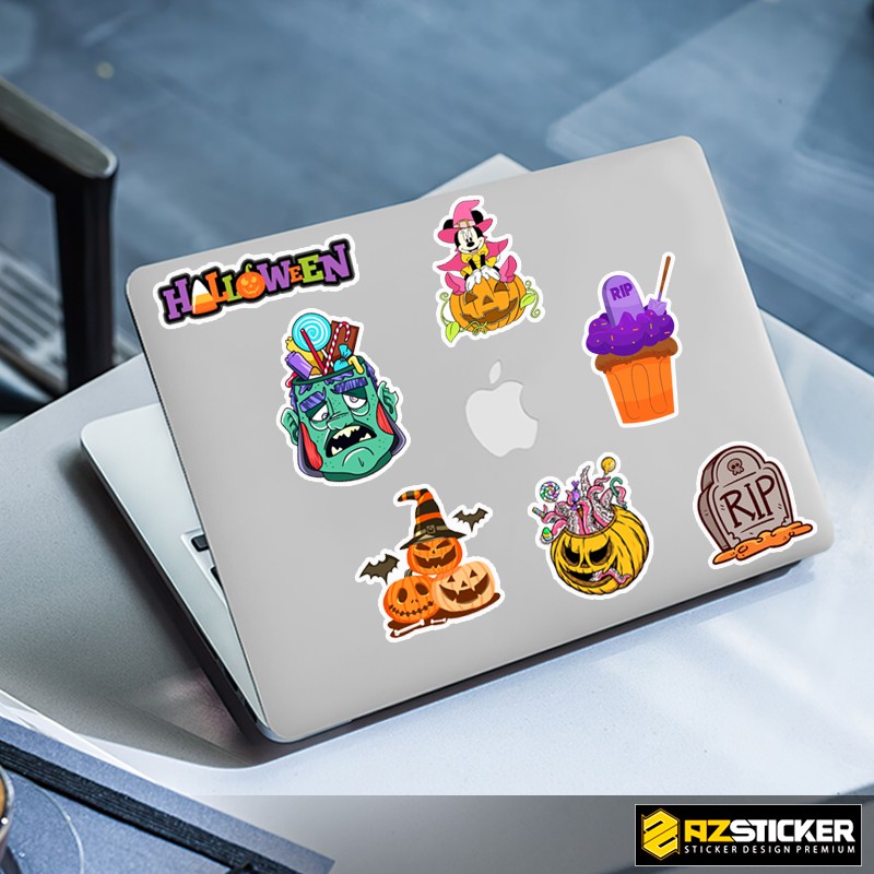 Set Sticker Dán Laptop , Dán Điện Thoại , Dán Nón Bảo Hiểm , Dán Xe Máy , Xe Đạp Điện | Hình Dán Haloween