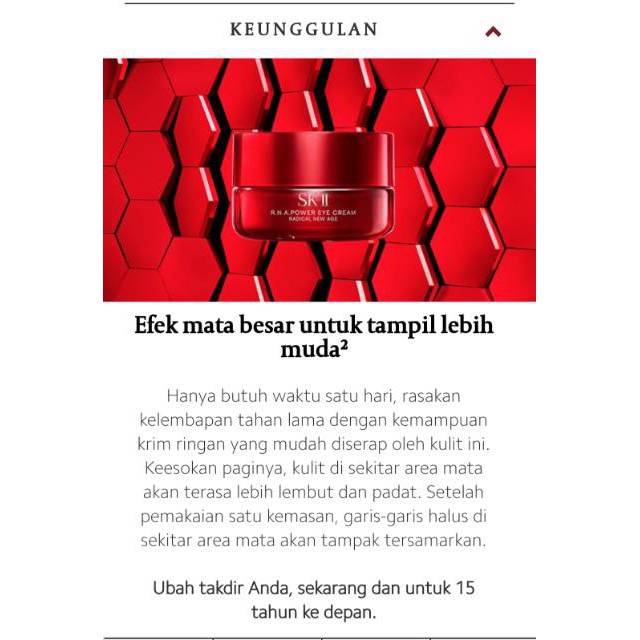 Skii / SK-II / SK2 rna Power Eye Cream cấp tiến New Age rna Eye 15g | BigBuy360 - bigbuy360.vn