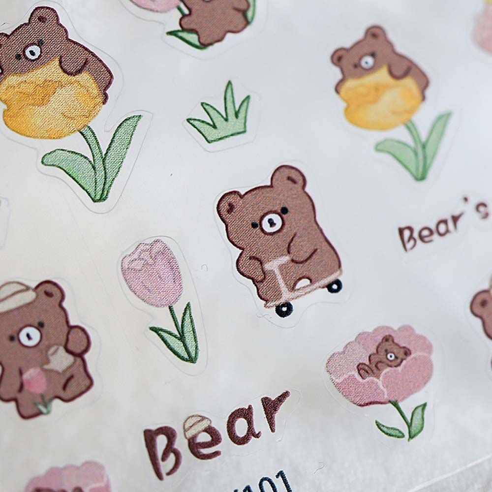 [Hàng mới về] Nhãn dán trang trí móng tay siêu mỏng kiểu hoạt hình Nhật Bản đáng yêu