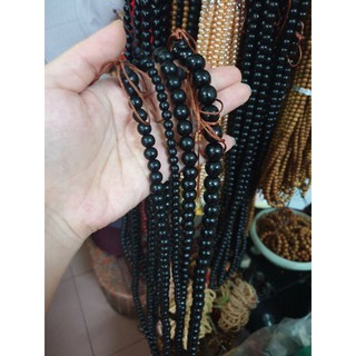 Tràng, vòng cổ 108 hạt gỗ hương đen tụng kinh, niệm Phật