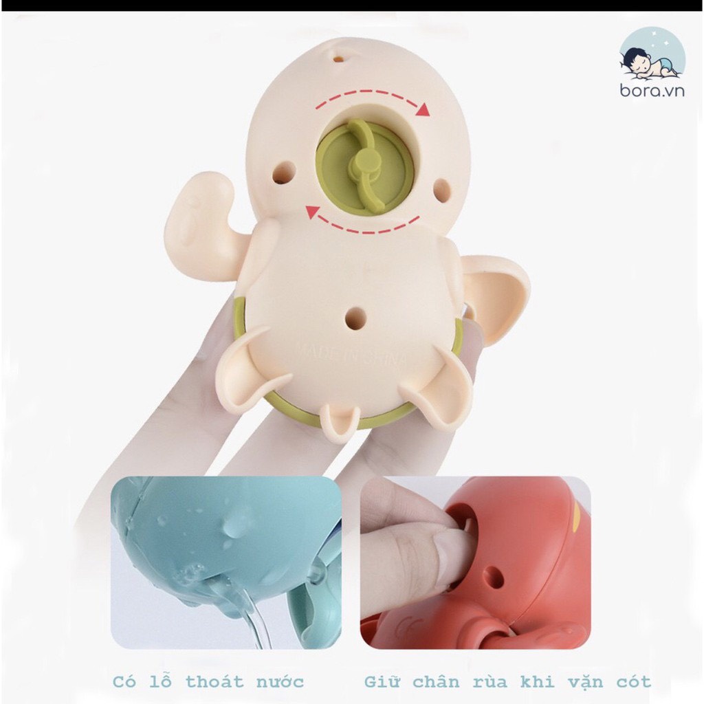 Rùa bơi trong nước đồ chơi nhà tắm cho bé