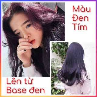 "THUỐC NHUỘM TÓC MÀU ĐEN TÍM-Thuốc nhuộm tóc LAVOX 3D  Nano Collagen siêu dưỡng+tặng kèm oxy trợ nhuộm và bao tay"