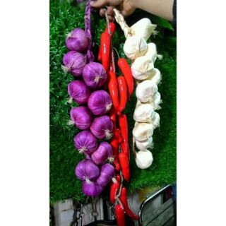 dây treo củ hành, củ tỏi, ớt trang trí