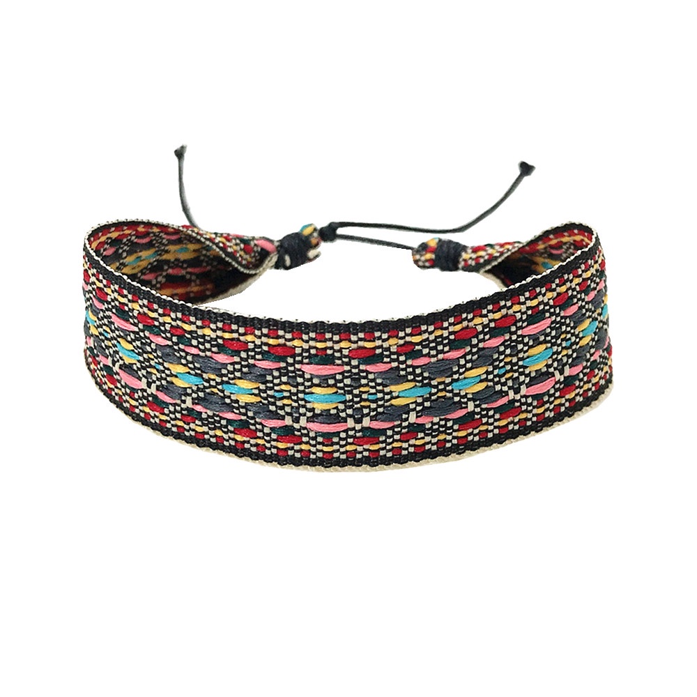 Bộ 4 Vòng Tay Dây Bện Nhiều Màu Phong Cách Bohemia Mới