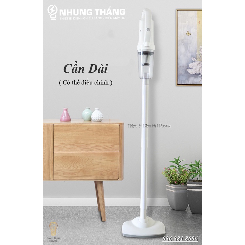 Máy Hút Bụi Cầm Tay Mini Không Dây Cao Cấp ST-61010eg , ST-6101 - Lực Hút Siêu Mạnh 12000PA-120W - Sạc Tích Điện