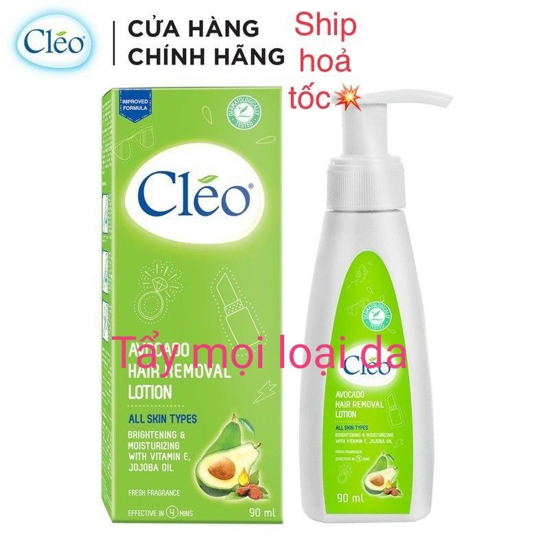 Kem tẩy lông Cleo &amp; Gel chậm mọc lông ,làm dịu da sau tẩy lông