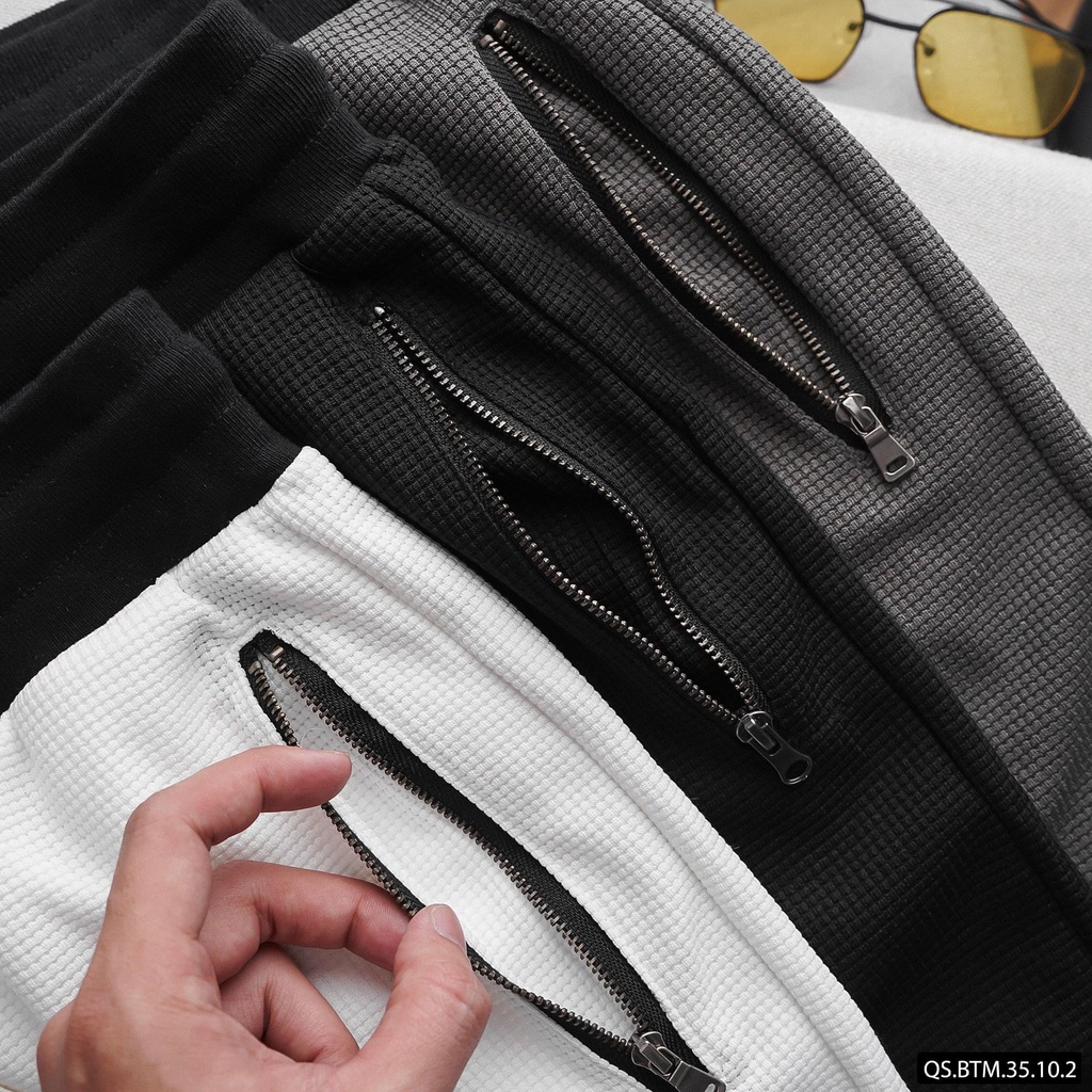 Quần short bóng rổ, quần thun thể thao chất liệu nỉ pique cao cấp 35102