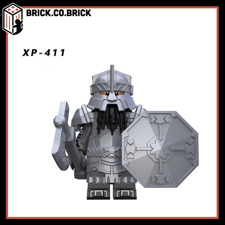 Quỷ Lùn Mô Hình Lắp Ráp Lính Trung Cổ Giáp + Phụ Kiện Cực Chất Dwarf Diamond Armor The Hobbit KT1054