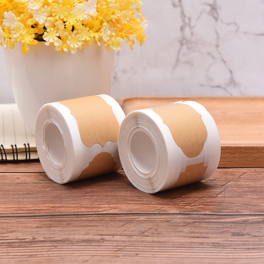 Cuộn 300 nhãn dán lọ đựng gia vị tự dính DIY