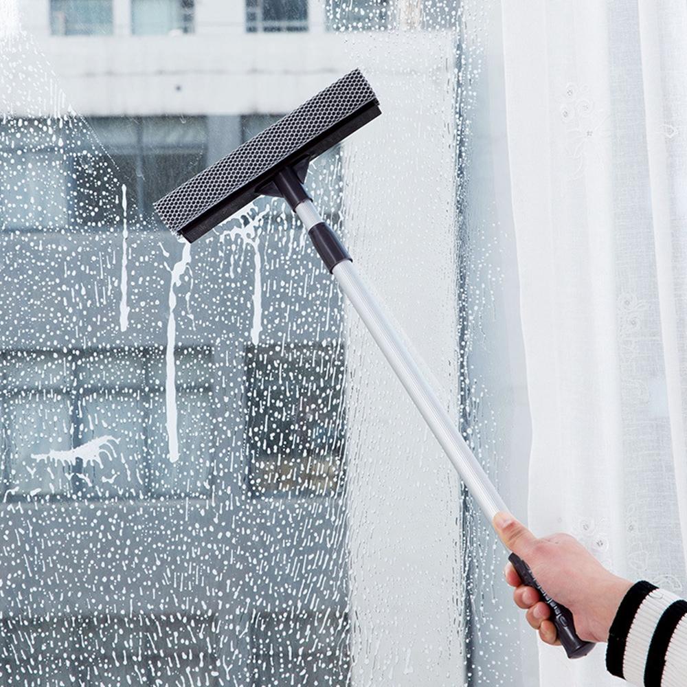 Cây Lau Cửa Kính Hai Mặt Bằng Thép Không Gỉ Có Thể Điều Chỉnh Tiện Lợi
