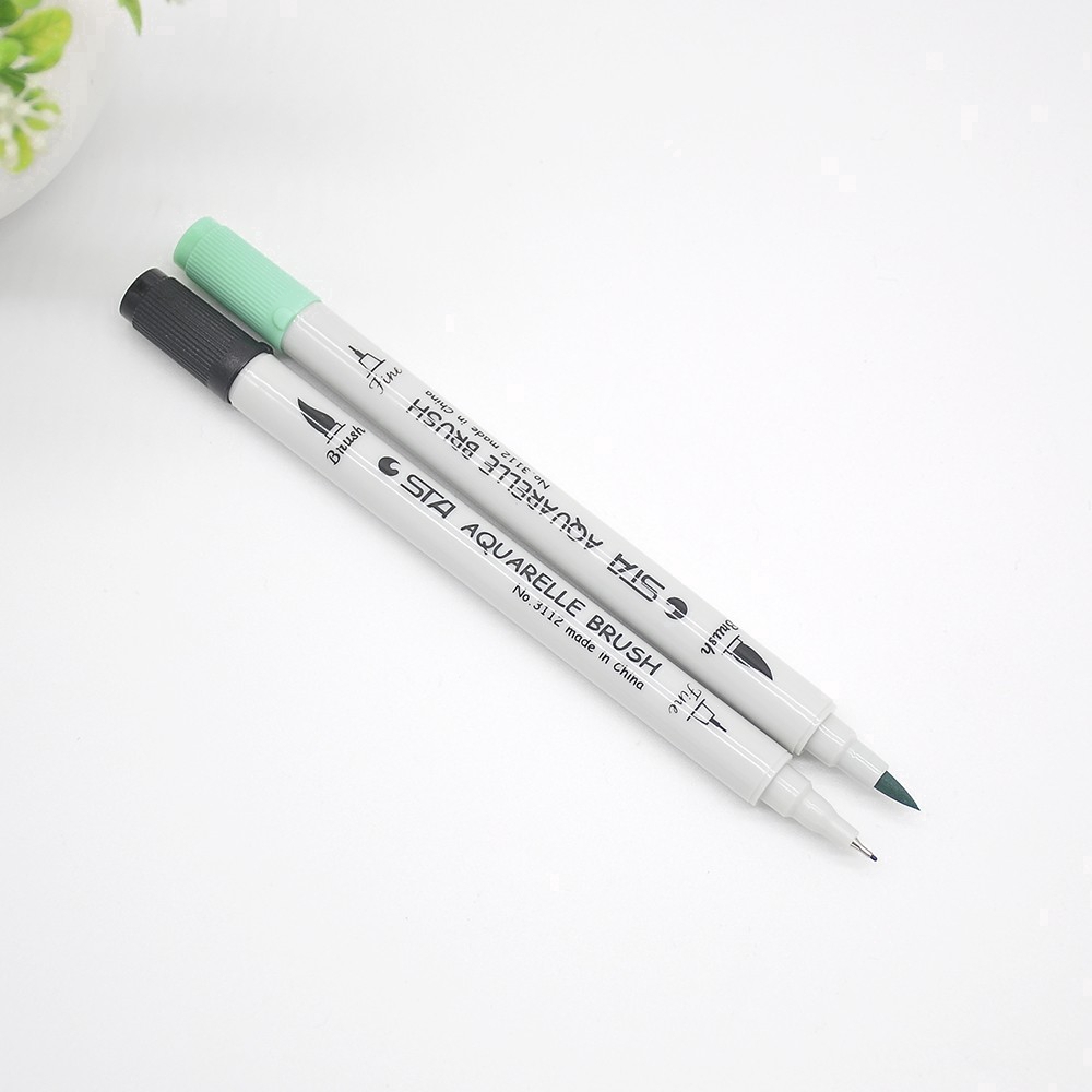 1 Cây Bút Lông Hai Đầu Màu Sắc Ngẫu Nhiên Dùng Vẽ Tranh Nghệ Thuật