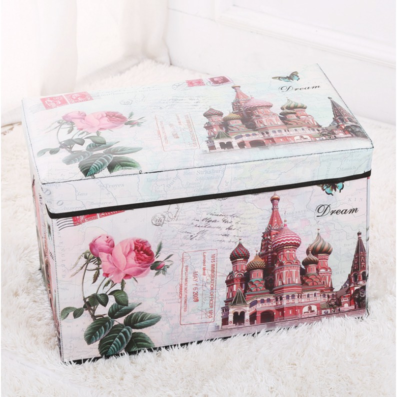 Ghế hộp dài mẫu vintage 48x30x30cm | BigBuy360 - bigbuy360.vn