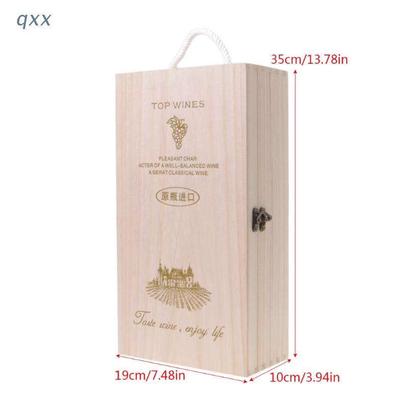 Hộp gỗ thông đựng rượu vang chất lượng cao