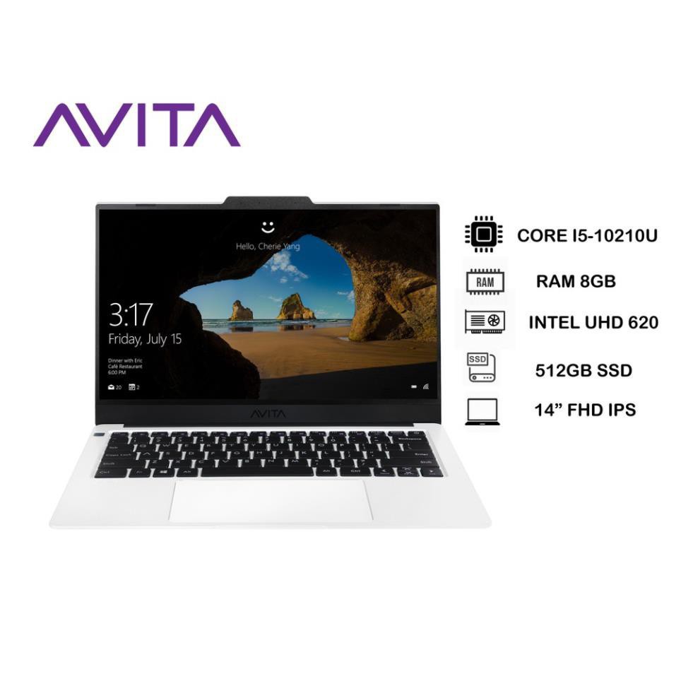 Laptop AVITA LIBER V14–Màu Trắng Pearl White–Intel Core I5-10210U/RAM 8GB/ SSD 512GB/ Win 10 Home/Bảo Hành 24 Tháng | BigBuy360 - bigbuy360.vn