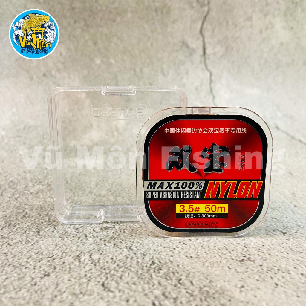 Dây cước trục câu cá Nilon 50m SB- Vũ Môn Fishing