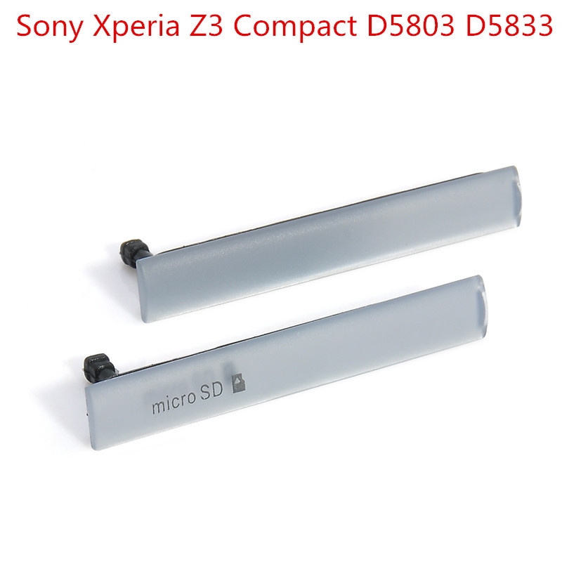 High Quality Micro USB SD SIM Slot Port Cover Caps For Sony Xperia Z Z1 Mini Z2 Z3/Z3 Compact Black