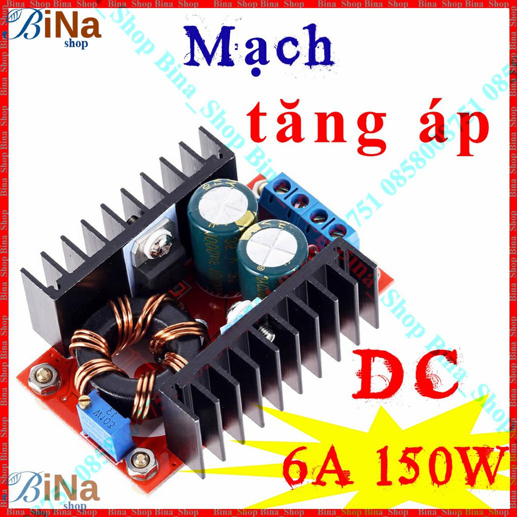 Mạch tăng áp 150W DC 10V lên 35V, 12V lên 45V