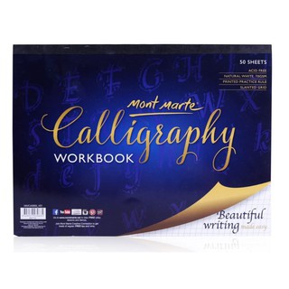 [Thanh lý] Sổ viết thư pháp Calligraphy, Mont Marte  22.9*30.5cm 50 tờ