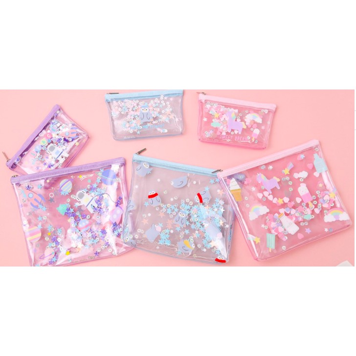 {Daiso Hàn - Có Sẵn} Penguin series: Túi ví nhỏ/ Pouch