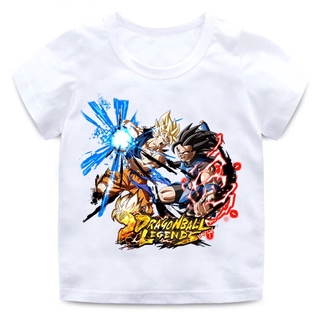 Áo Thun Tay Ngắn In Hình Nhân Vật Goku Trong Phim Hoạt Hình Dragon Ball Z Dành Cho Bé Trai