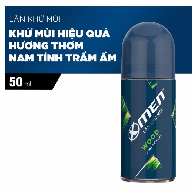 Lăn khử mùi Xmen Wood 50ml