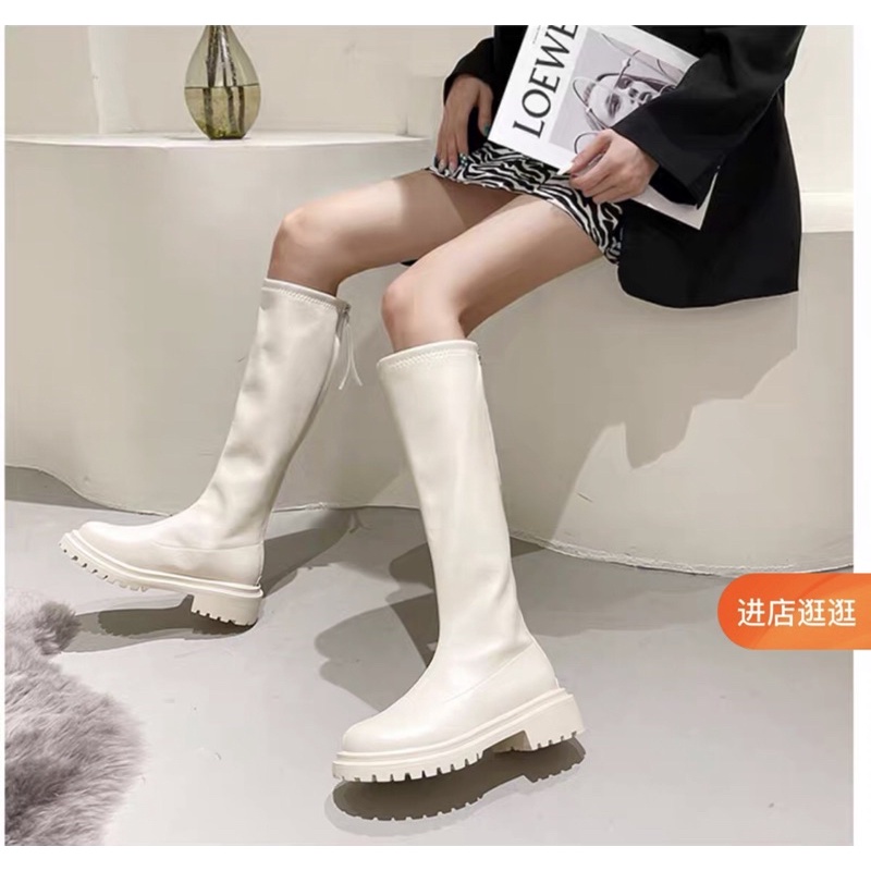 TKLIHN Giày BOOTS cao cổ Ulzzang da mềm lót nhung HOT FASHIONITA 2021