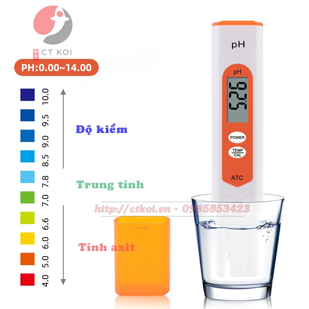 Bút đo PH cảm biến điện tử - Bảo hành 12 tháng - Sản phẩm chính hãng