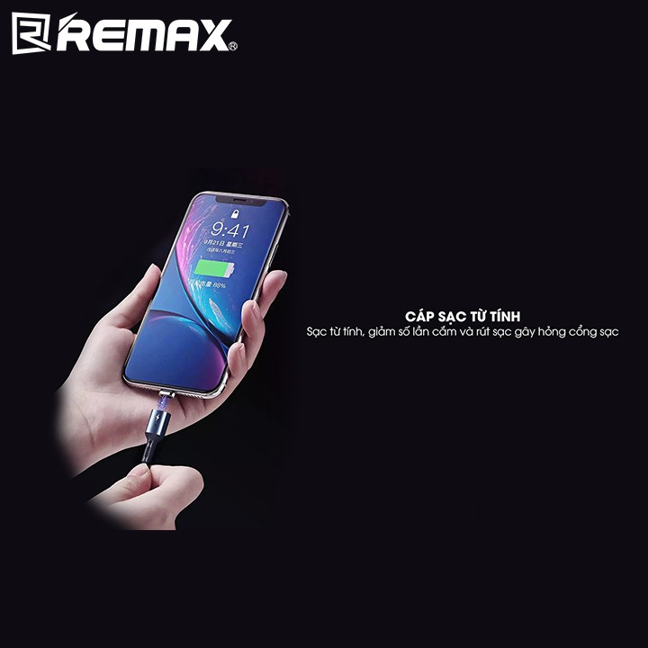 Cáp sạc nhanh Nam Châm cổng Lightning cho iPhone iPad Remax Cigan Series 3.0A Data Rc-156i