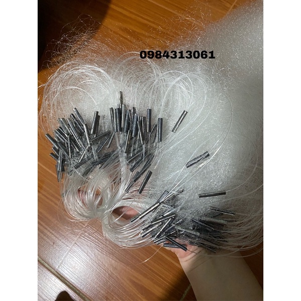 Lưới đánh cá 1 màn tép mắt lưới 1,8cm cao 60cm dài 60m chì nặng đánh ở suối hoặc sông nước chẩy