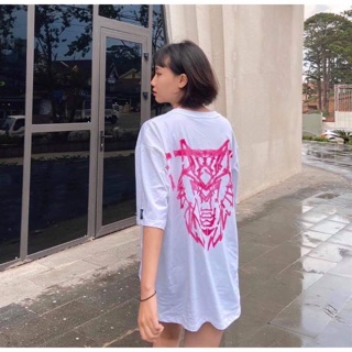 Áo Thun Tay Lỡ From Rộng Hades Chữ Hồng - Ảnh Thật