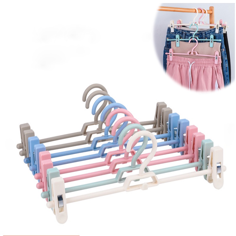 1 Móc Treo Váy Váy Váy Váy Bằng Nhựa Kèm Kẹp Tiện Dụng