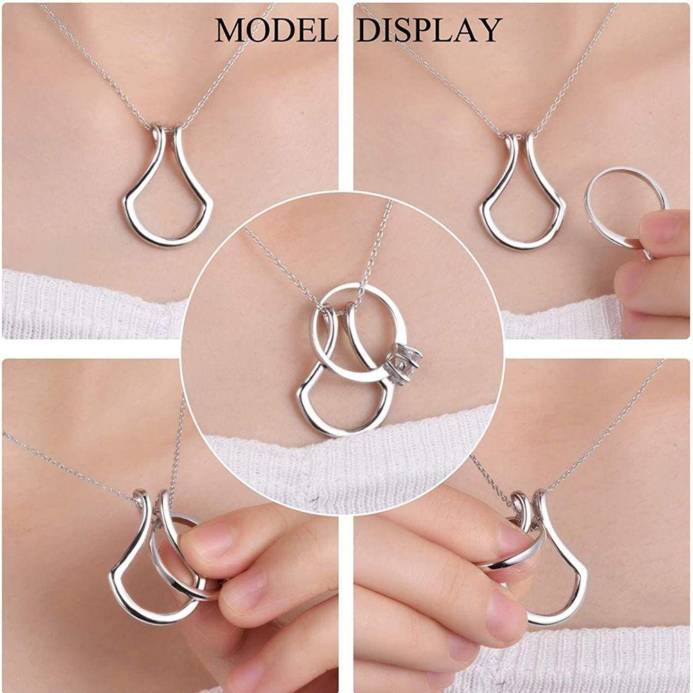 CACTU Vòng cổ Choker Bằng Thép Không Gỉ Mặt Chữ U Quyến Rũ Thanh Lịch
